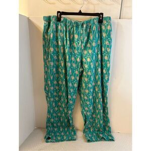 Nite Nite Munki Munki xxl pajamas pants cats and mice rn#103812 Green Beige 2x